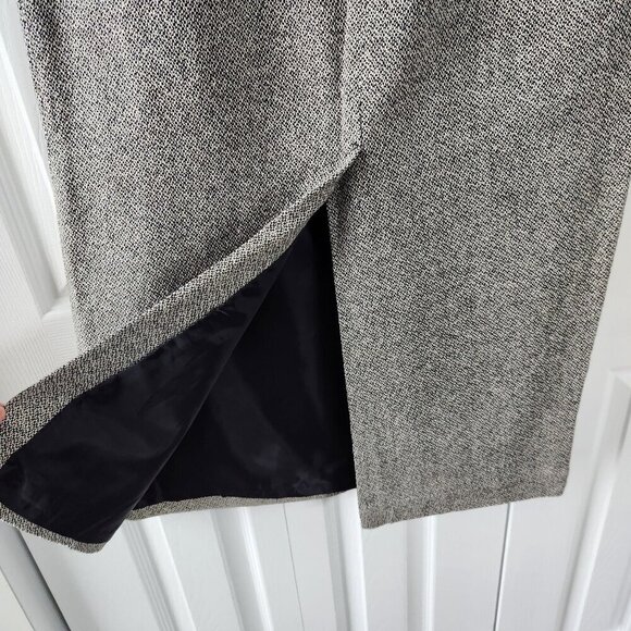 Liz Claiborne Black/White Silk/Wool Blend Long Skirt - Picture 5 of 8